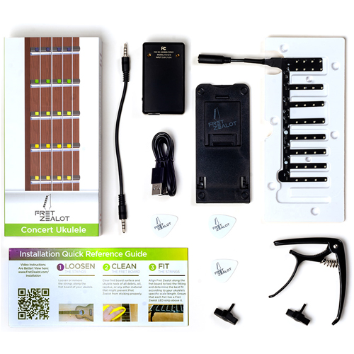 Умная подсветка для обучения игры на укулеле. Fret Zealot for Ukulele